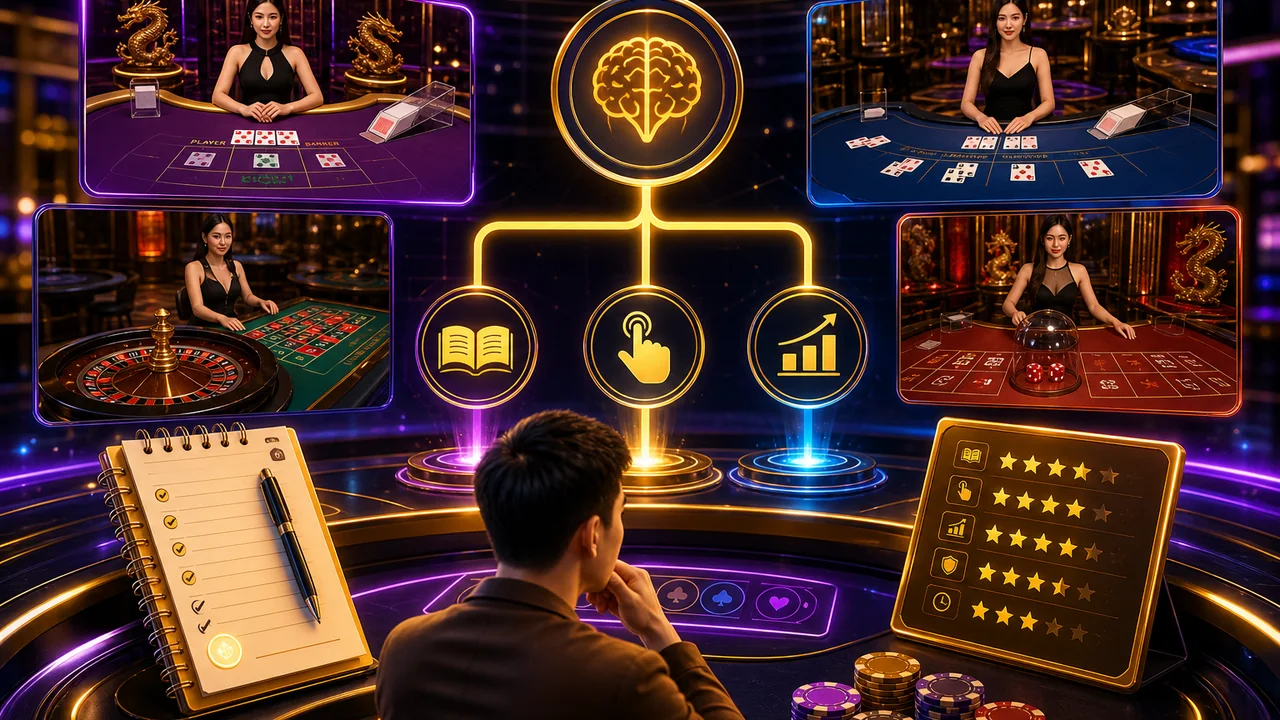 Chọn game live dễ học luật: So sánh game live cwin bằng cây quyết định